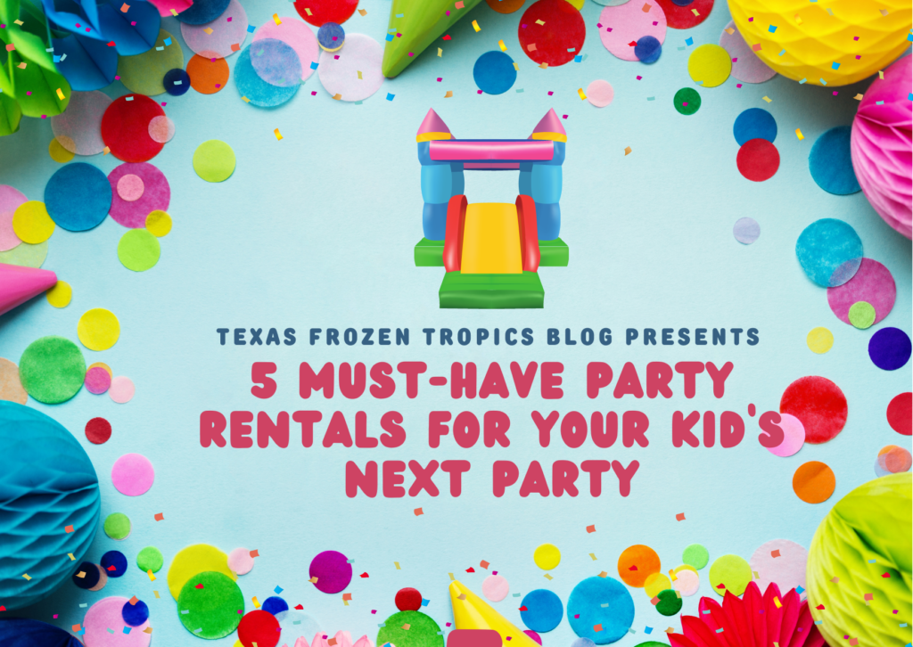 5 must-have party rentals for your kids next party