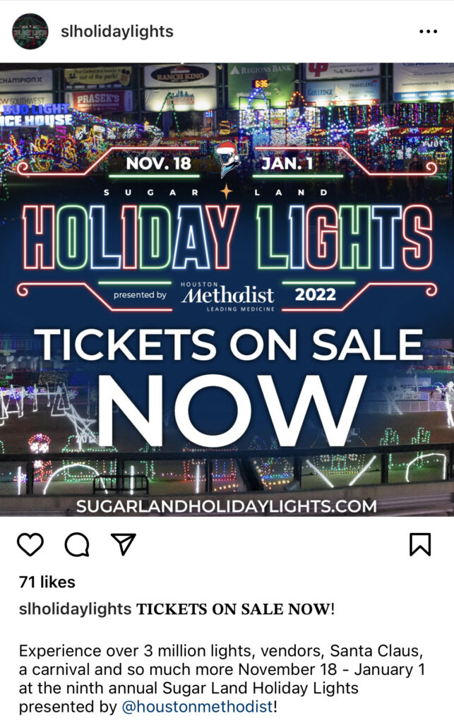 Christmas light displays in the Houston area 2022