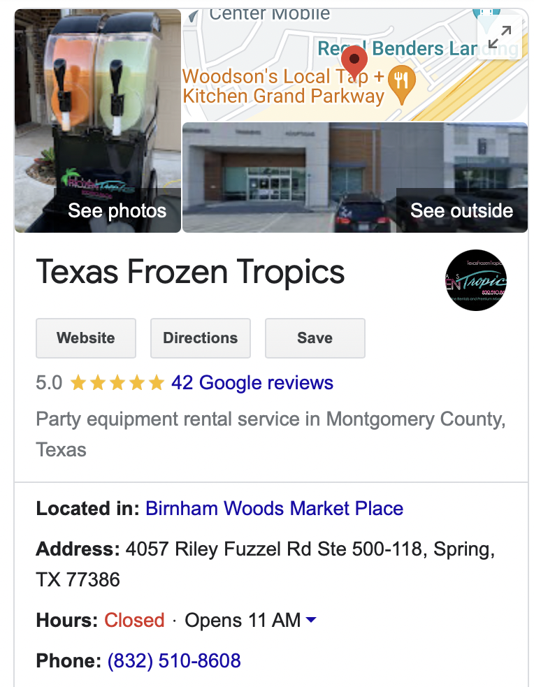 Texas Frozen Tropics