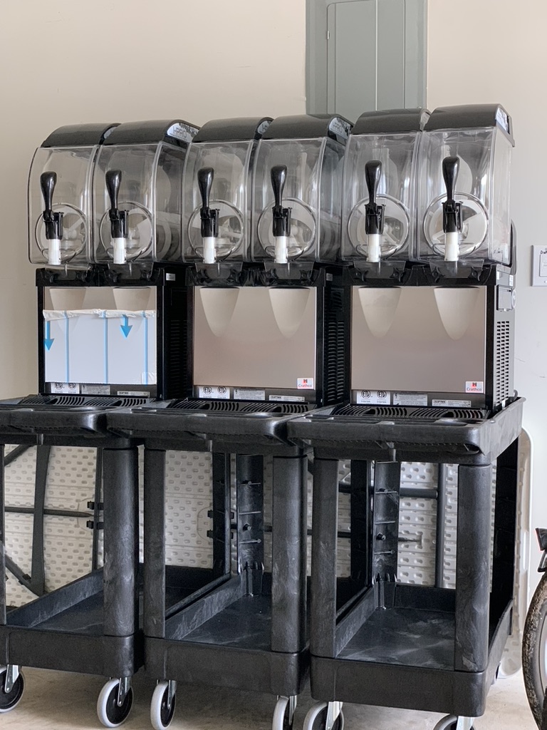 Texas Frozen Tropics fleet of frozen drink machines ready for delivery