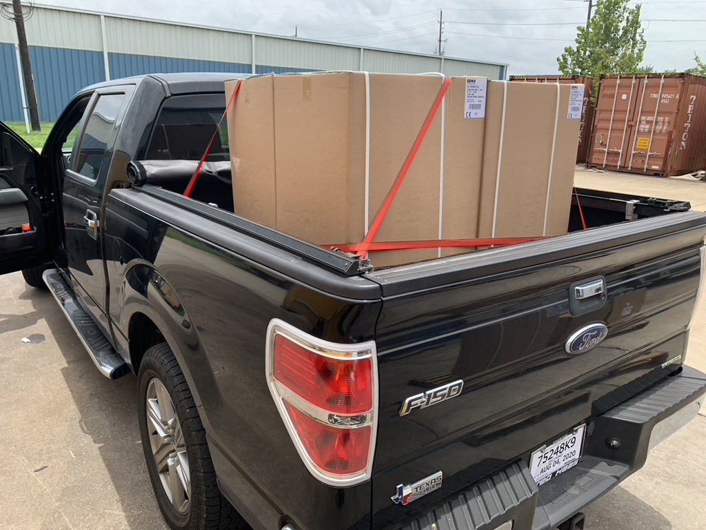 Texas Frozen Tropics equipment loaded up for delivery to a Houston-area event